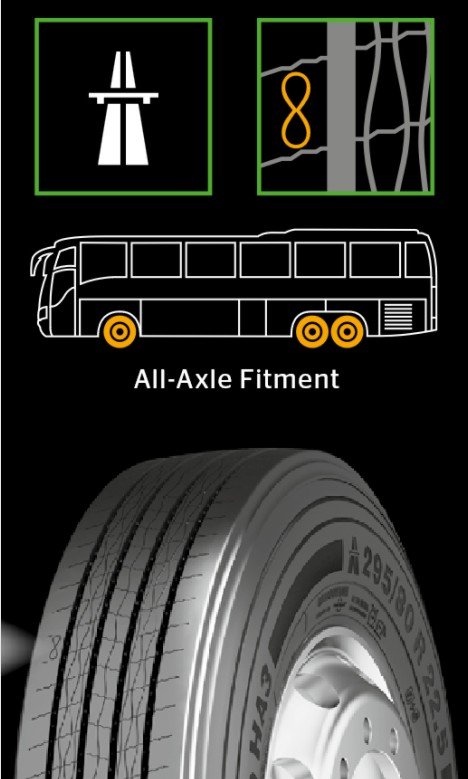 295/80 R 22.5 CONTINENTAL COACH HA3 154/149 M
